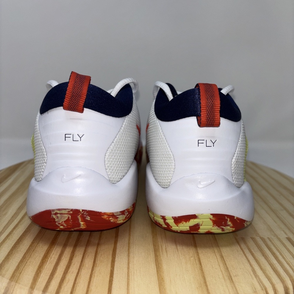 Nike IsoFly GS 'White Limelight Midnight Navy' HJ3866-100 Kids Sz6Y - Picture 6 of 10